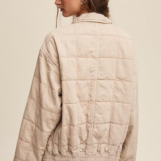 Women's Coats & Jackets Quilted Denim Jacket