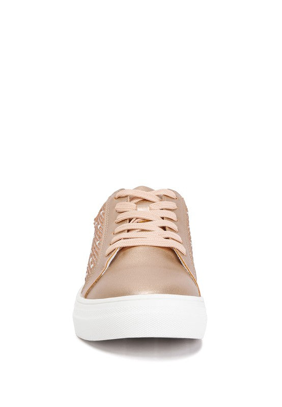 Women's beige Rack Room sneakers for casual everyday wear