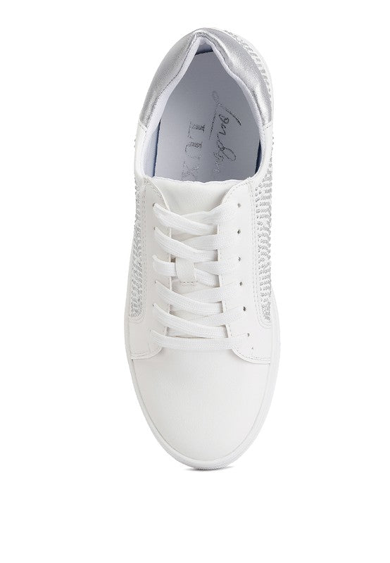 Women's white Rag Company sneakers, stylish for everyday wear