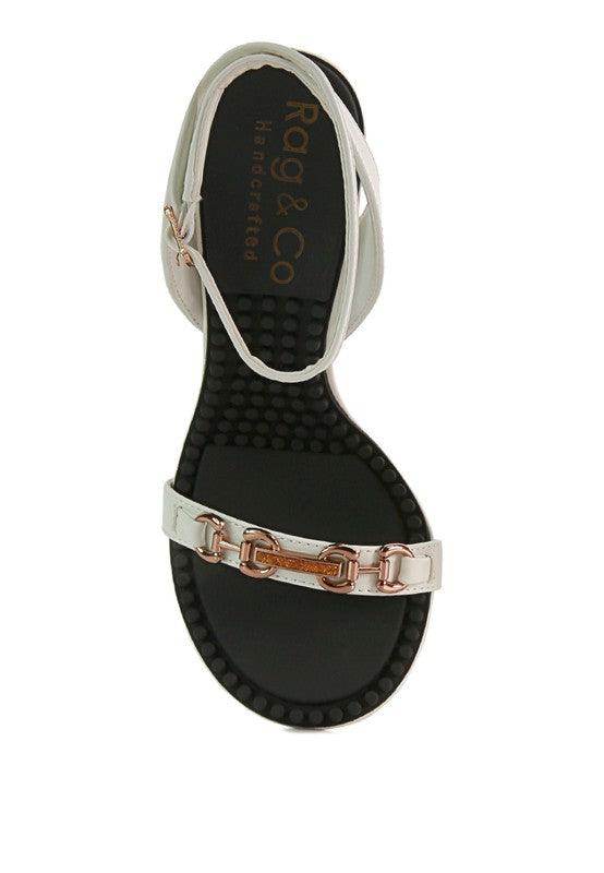 Rag Company black strappy heels with elegant design and comfortable sole for stylish looks