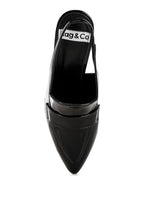 Women's black slingback loafer sandals for stylish everyday wear