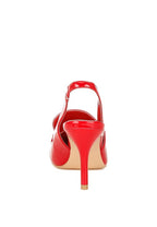 Rag Company women's slingback loafer sandals in glossy red for stylish occasions