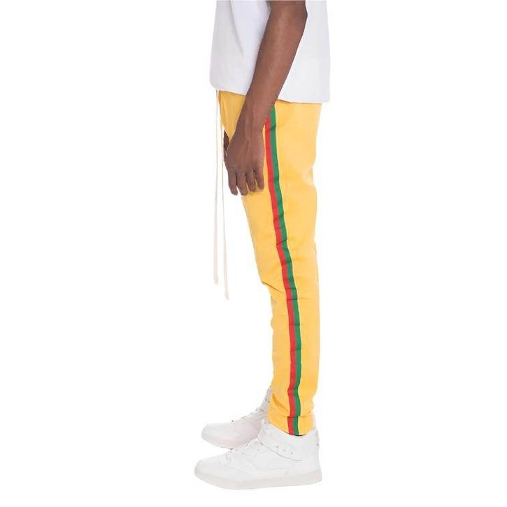 Rasta Taped Track Pants - VacationGrabs