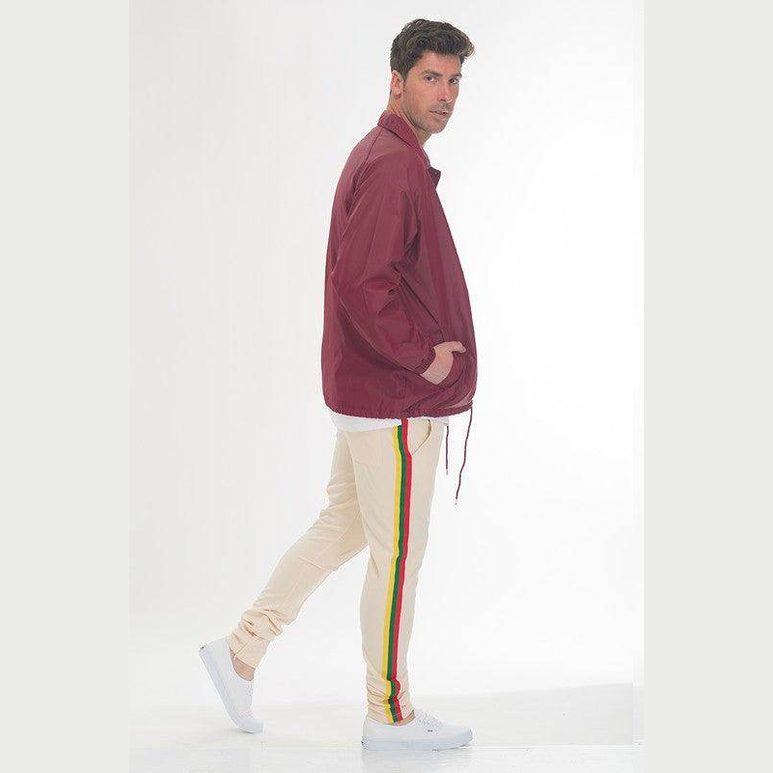 Rasta Taped Track Pants - VacationGrabs