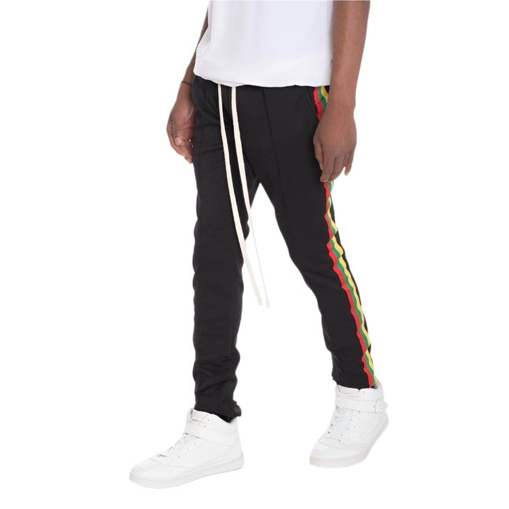 Rasta Taped Track Pants - VacationGrabs