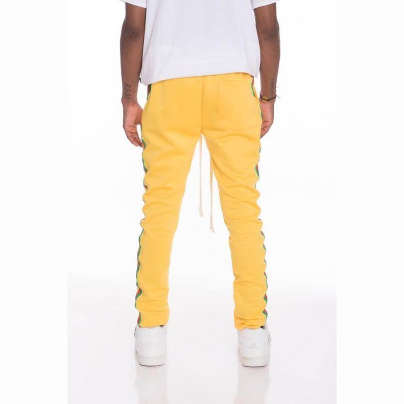 Rasta Taped Track Pants - VacationGrabs