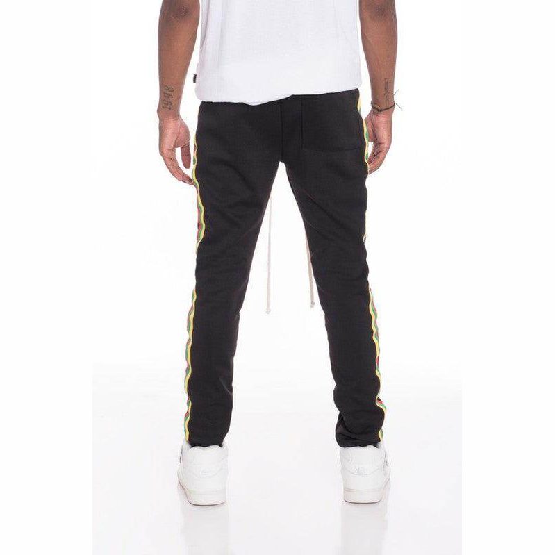 Rasta Taped Track Pants - VacationGrabs