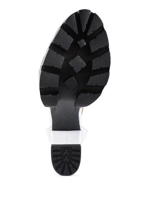 Rag Company women's heels featuring a stylish rattle snake pattern shoes design with a durable sole