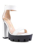 Stylish women's heels with a rattle snake pattern shoes and trendy platform design