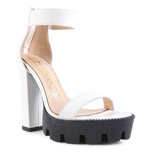 Stylish women's heels with a rattle snake pattern shoes and trendy platform design