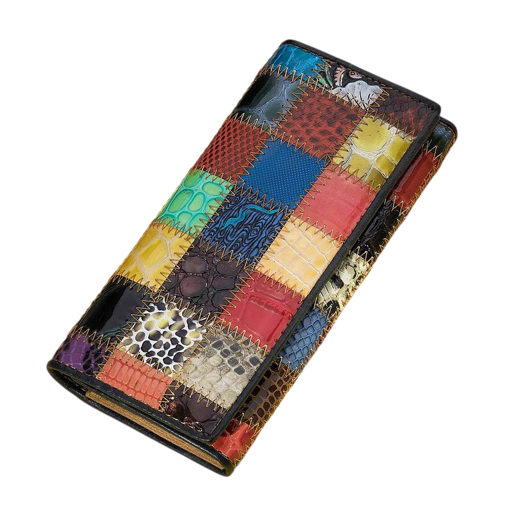 Long Wallet for Women with Card Holder & Coins Leather