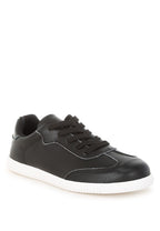 Women's black real leather casual sneakers for everyday wear
