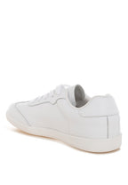 Women's white real leather casual sneakers for everyday wear
