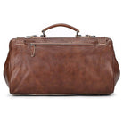 VacationGrabs real leather travel bags in brown with durable stitching and spacious design