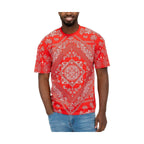 Red Bandana Print T-shirt - VacationGrabs