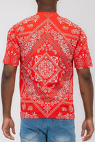 T-shirts Red Bandana Print Tshirt