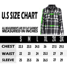 WEIV Red Black Plaid Shacket with a Relaxed Fit and U.S. Size Chart for Women