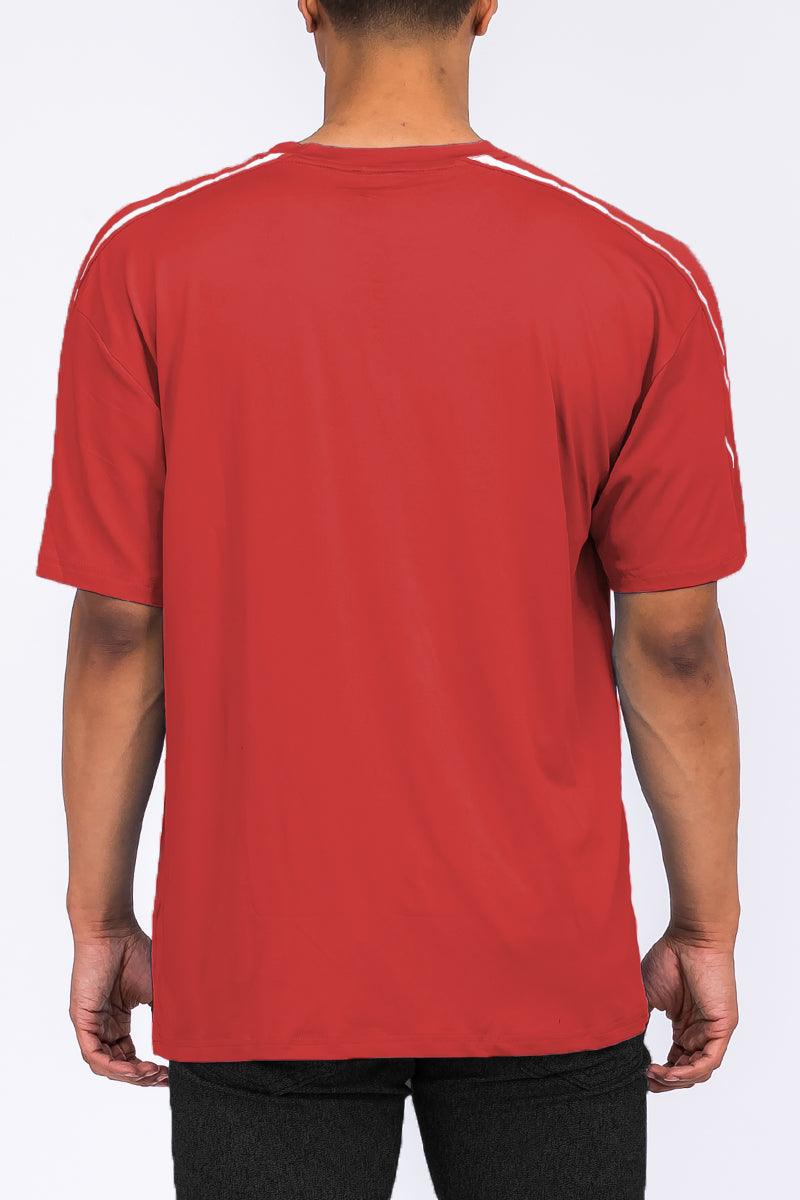 Men's Shirts - Tee's Red Jordan Solid Tape Tshirt