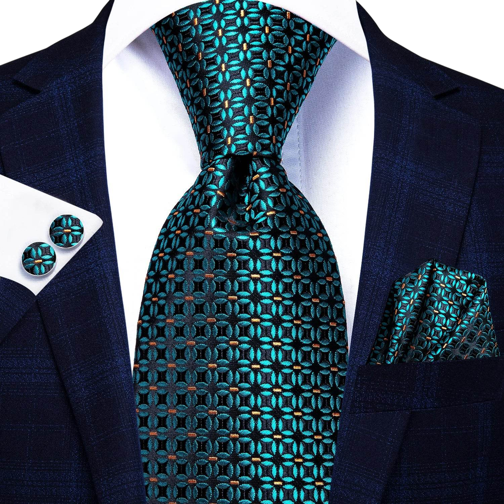 Multicolor Paisley 100% Silk Tie Sets for Men