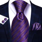 Multicolor Paisley 100% Silk Tie Sets for Men