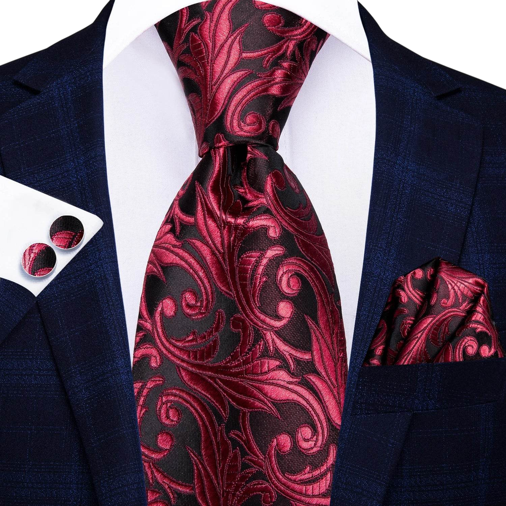 Multicolor Paisley 100% Silk Tie Sets for Men