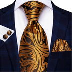 Multicolor Paisley 100% Silk Tie Sets for Men