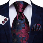 Multicolor Paisley 100% Silk Tie Sets for Men