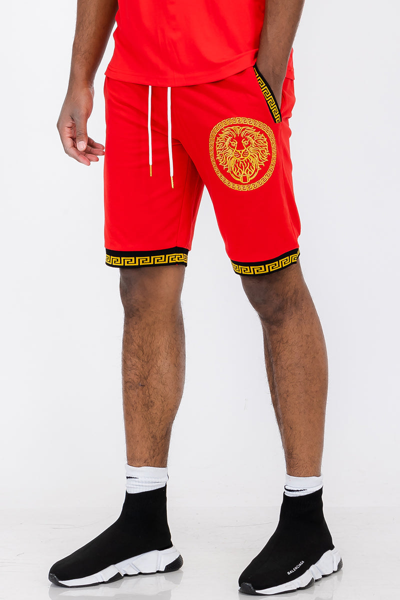 Lion Head Graphic Shorts – Above the Knee