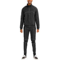 Mens 2pc Reflective Piping Track Sets - VacationGrabs