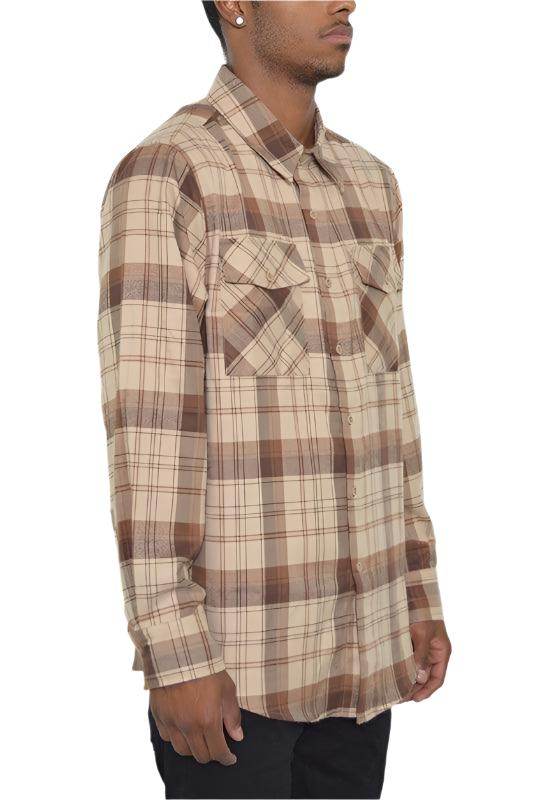 Mens Plaid Flannel Shirts Long Sleeve - VacationGrabs