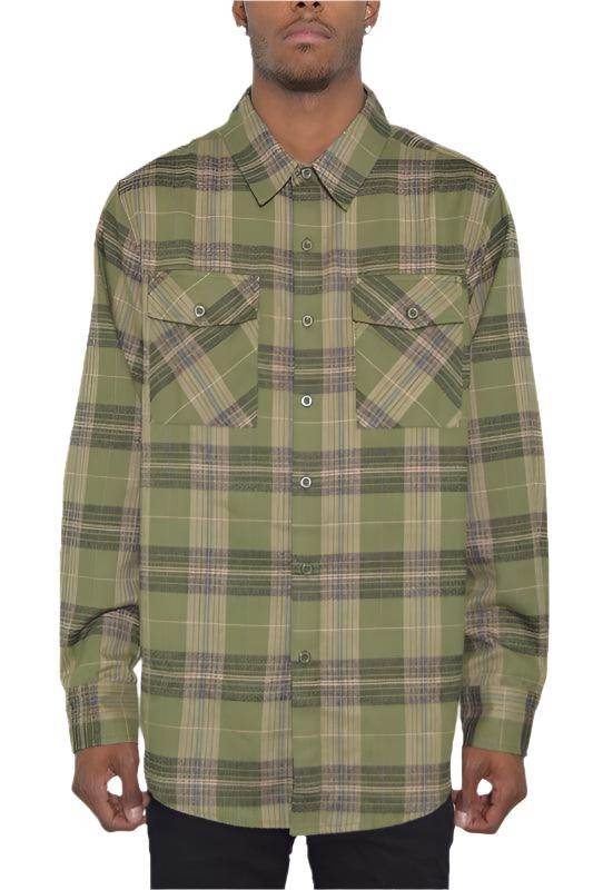 Mens Plaid Flannel Shirts Long Sleeve - VacationGrabs