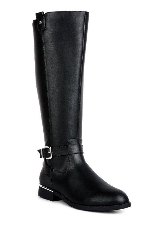 Women's Shoes - Boots Renny Buckle Strap Embellished Calf Boots