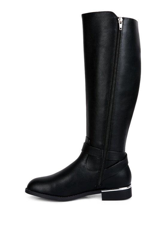 Women's Shoes - Boots Renny Buckle Strap Embellished Calf Boots