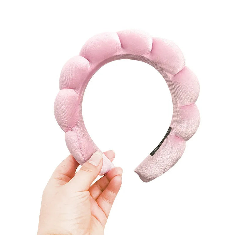 retro puffy velvet padded sponge headband (photo 10 of 10)