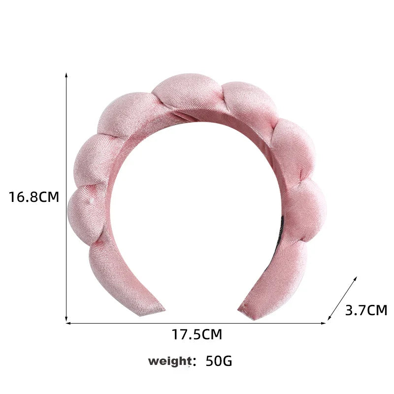 retro puffy velvet padded sponge headband (photo 4 of 10)