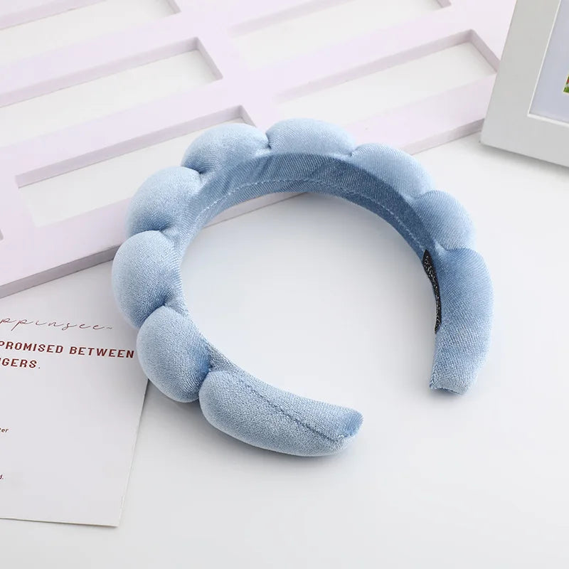 retro puffy velvet padded sponge headband (photo 6 of 10)