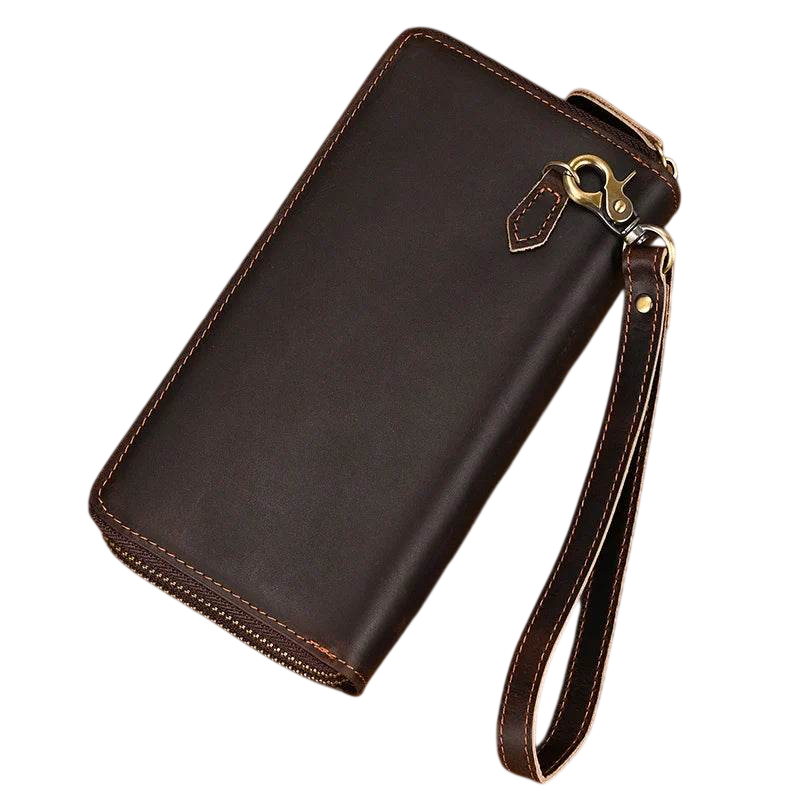 Retro Real Leather Wallet for Men Business Casual with