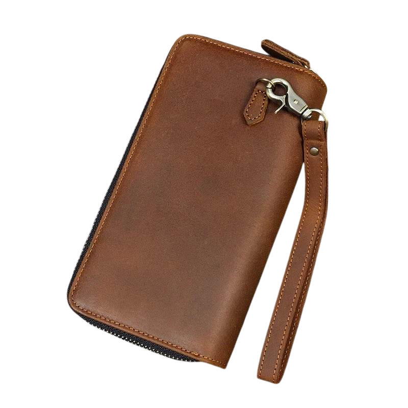 Retro Real Leather Wallet for Men Business Casual with