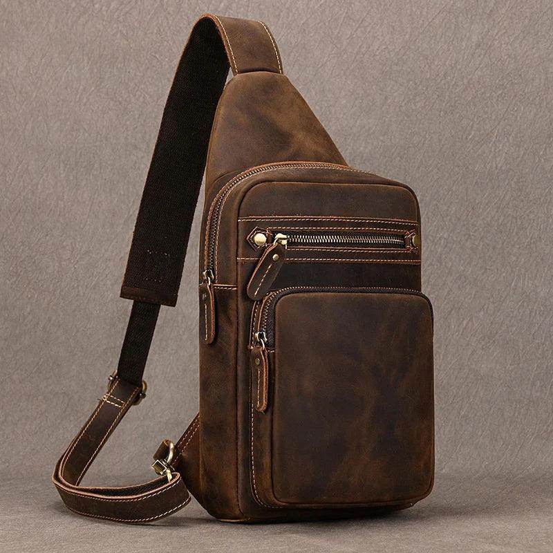 Retro Style Genuine Leather Crossbody Bags - VacationGrabs