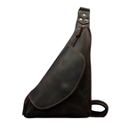 Retro Genuine Leather Crossbody Bag — Vintage Messenger Style