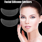 Reusable anti wrinkle forehead patch, black silicone for smoother skin