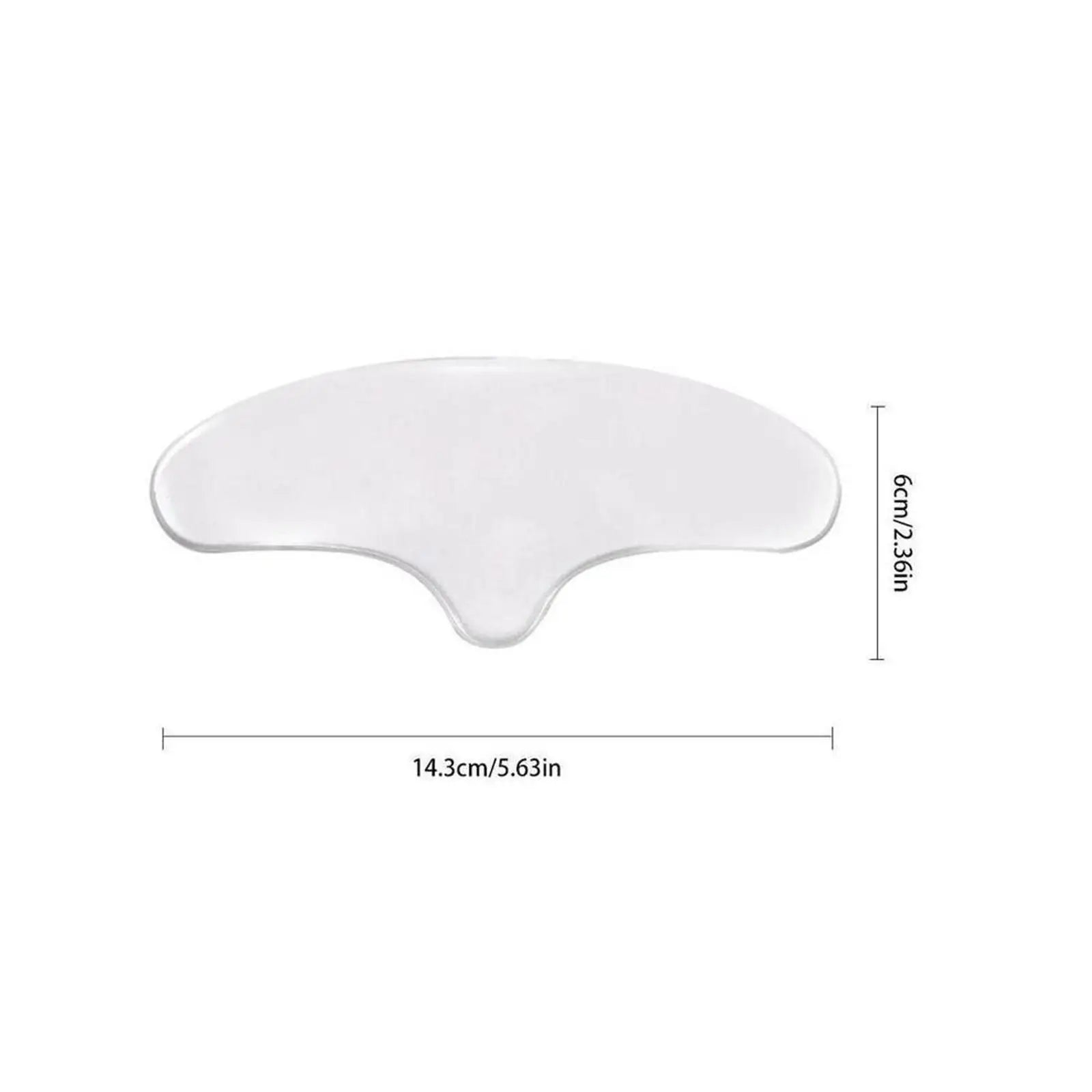 Clear reusable anti wrinkle forehead patch for smoothing skin