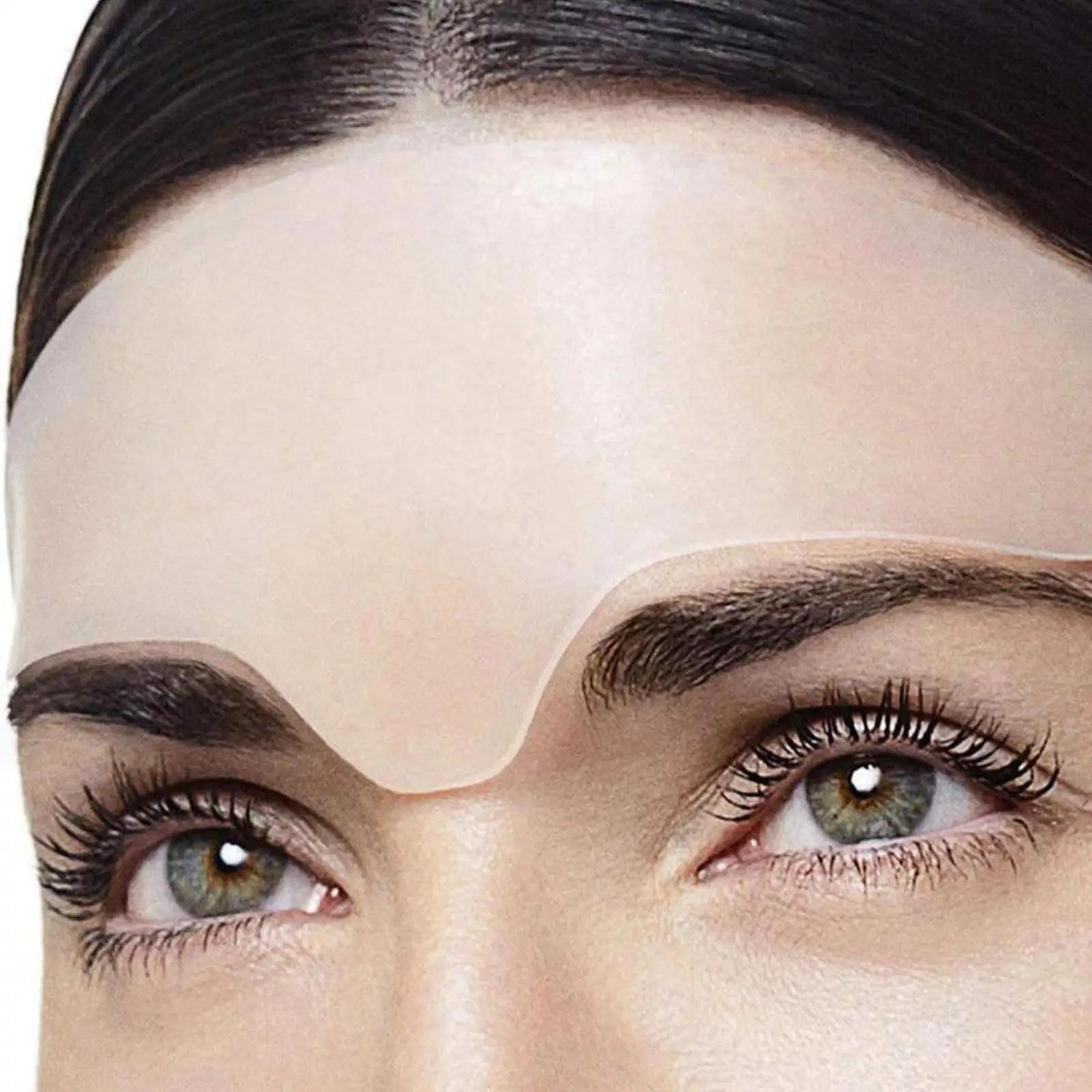 Clear reusable anti wrinkle forehead patch for reducing fine lines