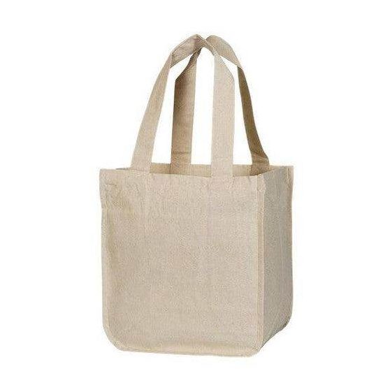 Reusable Organic Cotton Tote Mesh Bag w/6 Sleeves. - VacationGrabs