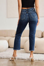 RFM Crop Dylan Full Size Tummy Control Distressed High - VacationGrabs