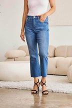 RFM Mini Mia Full Size Tummy Control High Waist Jeans - VacationGrabs