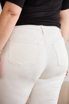 Women's Jeans RFM Mini Mia Full Size Tummy Control High Waist Raw Hem Jeans