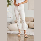 RFM Mini Mia Full Size Tummy Control High Waist Raw Hem - VacationGrabs