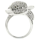 Rhinestone animal ring for women featuring a stylish turtle design with sparkling details