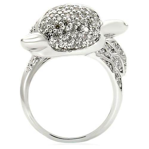 Rhinestone animal ring for women featuring a stylish turtle design with sparkling details